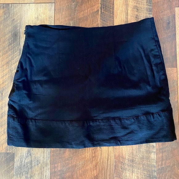 FREE PEOPLE That's a Wrap Black Stretch Mini Skirt - Picture 3 of 9